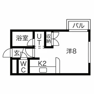 ファーストフラット【1階】の間取り
