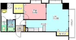 LaurelCourt田町【8階】の間取り