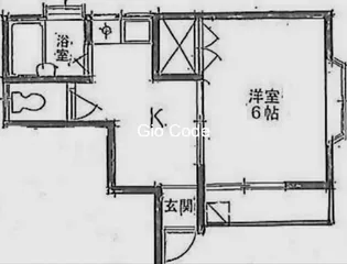 亀田ハイツ【1階】の間取り