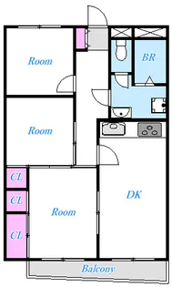 東京都青梅市東青梅4【マンション】の間取り