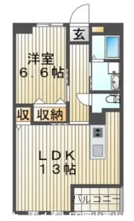 岡山県岡山市北区下伊福上町【マンション】の間取り