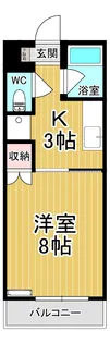 コーポみどりヶ丘【2階】の間取り