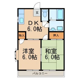 コーポT&Y【2階】の間取り