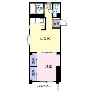 アサヒマンション蘇我【1階】の間取り