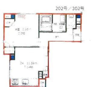 ラフォール十条【2階】の間取り