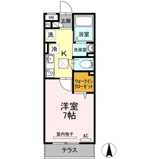 広島県福山市三吉町3【アパート】の間取り