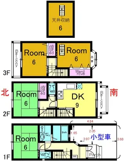 京都府京都市山科区椥辻草海道町【一戸建】の間取り