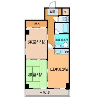 まるせんハイム第1【5階】の間取り