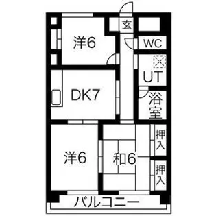 レジデンスTOYOUKE【8階】の間取り