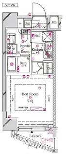 ラフィスタ伊勢佐木長者町駅前ウエスト【11階】の間取り