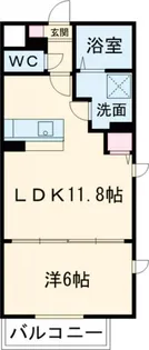 ラミューズ宮みらい【5階】の間取り