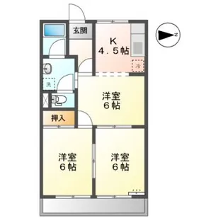 グリーンヒルズ桜【2階】の間取り