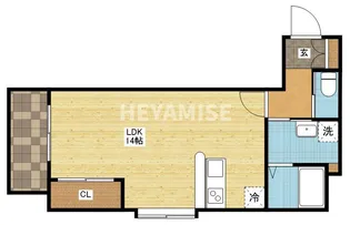ヴィラージュ・シャル夢【3階】の間取り