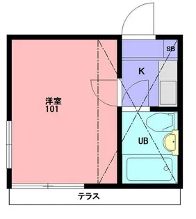 セドルハイム向原【1階】の間取り