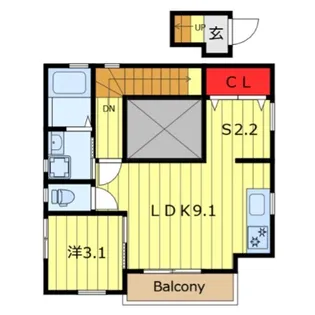 ウィルみのわ【2階】の間取り