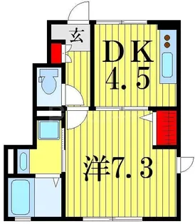 リジョイスYKS【1階】の間取り