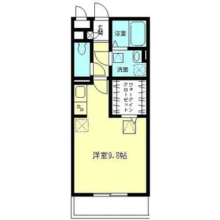 バリアント橋本【1階】の間取り