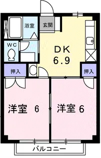 茨城県ひたちなか市大字足崎【アパート】の間取り