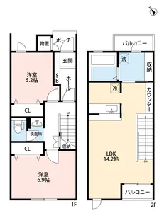 東翠館 3号棟【1階】の間取り