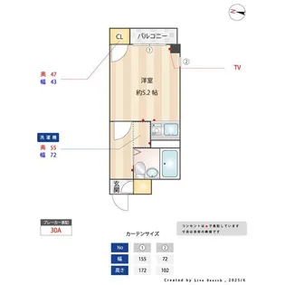 神奈川県川崎市中原区苅宿【マンション】の間取り