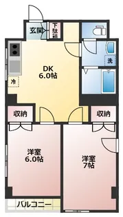 スカイプラザ【3階】の間取り