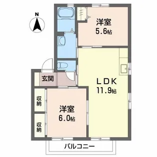 グリーンヒルズ瀬野西【2階】の間取り