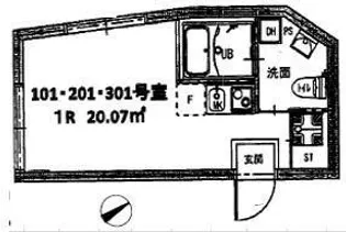 東京都大田区南蒲田3【マンション】の間取り