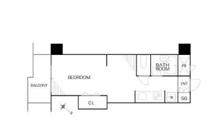 東京都中央区日本橋中洲【マンション】の間取り