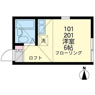 ユナイト衣笠ピッカーニャ【2階】の間取り