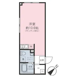 チャルテ千川【5階】の間取り