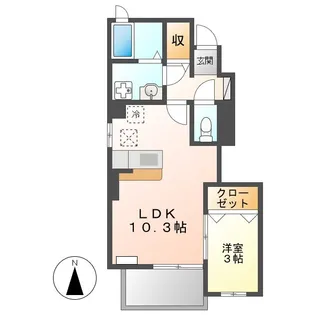馬車道館【1階】の間取り