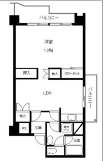 清光ハイム【8階】の間取り