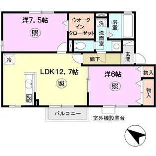 ブリックガーデン【2階】の間取り