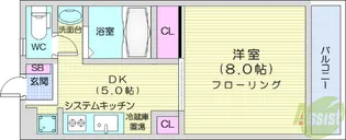 WALD HEIM【2階】の間取り