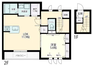PASEOI【2階】の間取り