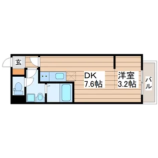 仮)長町6丁目新築マンション【4階】の間取り