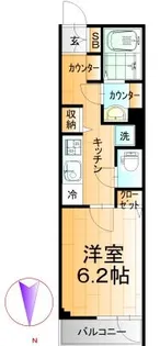 Liberte大森(旧ジョイキューブ大森レジデンス)【2階】の間取り