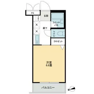 ハイツ南常盤台【1階】の間取り