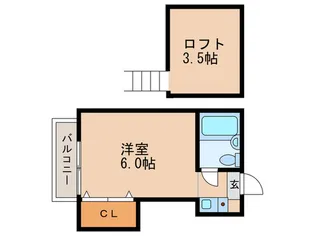 メゾンスプリング【2階】の間取り