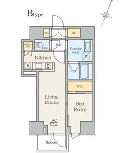 animo udagawa【8階】の間取り