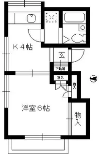 汲沢Sハイツ【2階】の間取り