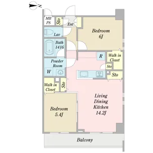 Neo Grace【5階】の間取り