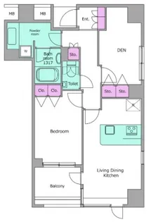 レジディア東麻布【6階】の間取り