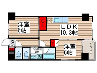 サンフレアサクマ15【12階】の間取り