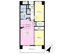 ルピナスコート草薙【8階】の間取り