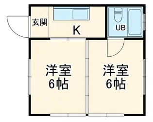 相湘第10河内ハイツ【2階】の間取り