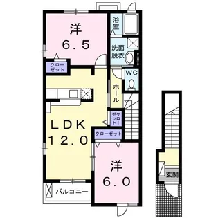 福島県相馬市小野字五反田【アパート】の間取り