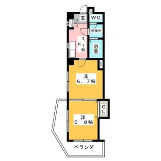 FJ日進通【3階】の間取り