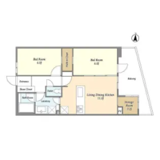 グランカーサ川崎生田【2階】の間取り