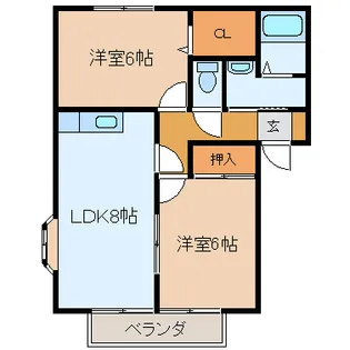 アカンサス【1階】の間取り